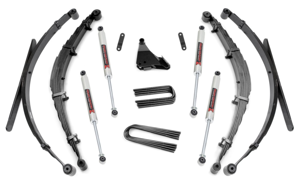 Ford F-350 Super Duty Suspension Lift Kit - Rear - Rough Country - 4 Inch Lift Kit | Rear Springs | M1 - '99-'04